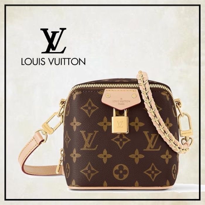 物が取り出しやすいサイコロ型 Louis Vuitton ショルダーバック (Louis