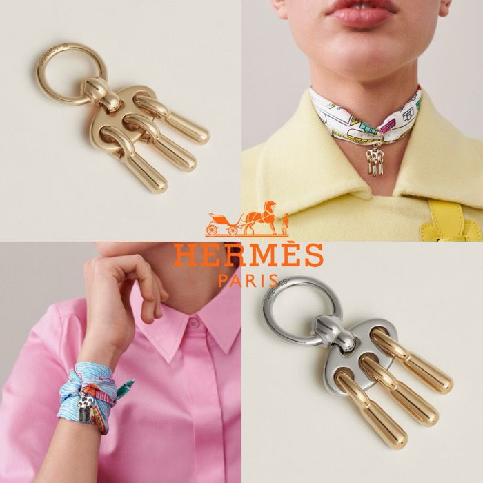 直営買付【HERMES】スカーフリング 《チャーム・馬銜》 (HERMES