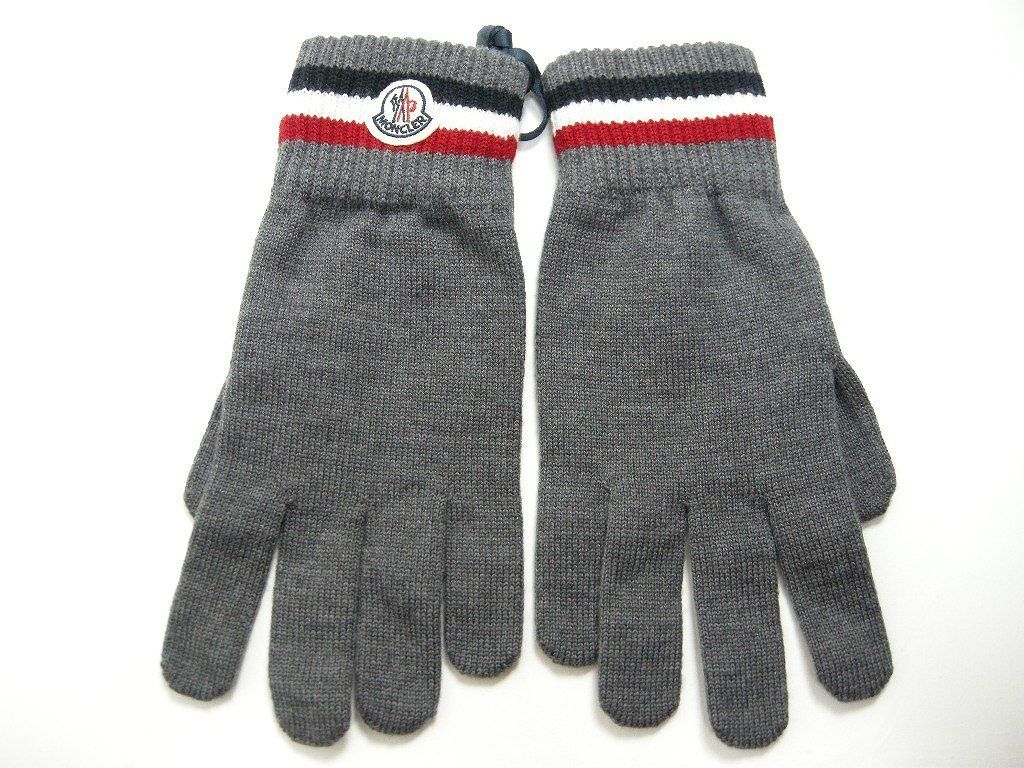 XL◇確保済 関税無 国内発◇MONCLER 手袋 グローブ ダークグレー