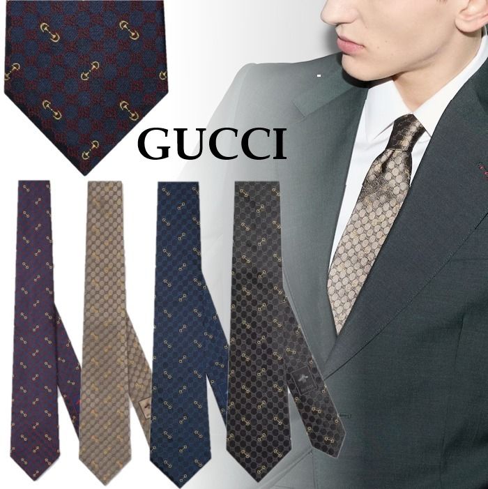 国内直営**GUCCI** GG シルクジャカード ネクタイ (GUCCI/ネクタイ