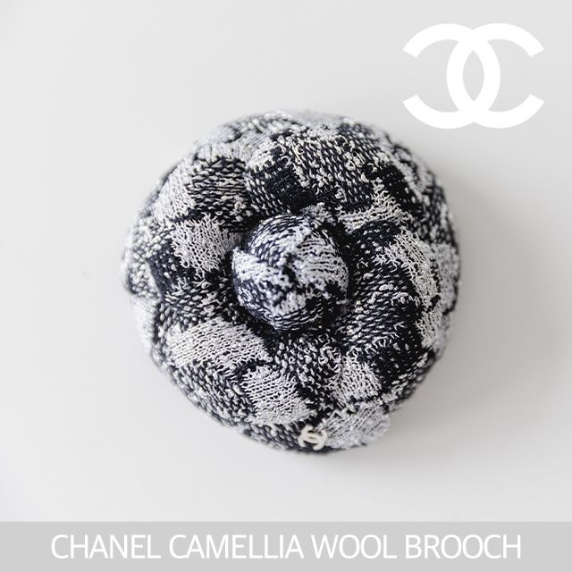 CHANEL】シャネル シルバー カメリア ブローチ (CHANEL/ブローチ