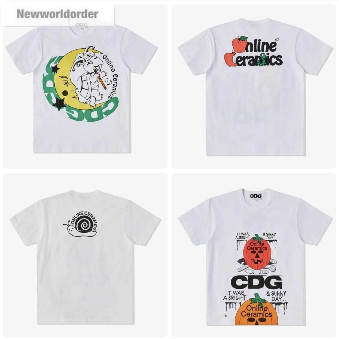 限定入荷】コムデギャルソン×オンラインセラミックス Tシャツ (COMME