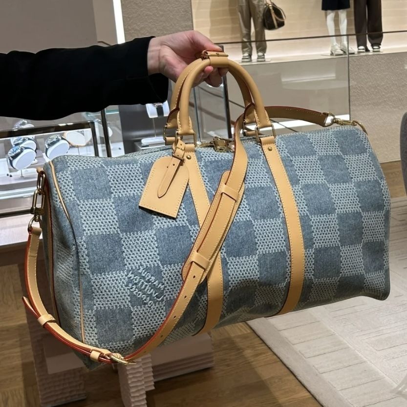 プチ旅行にぴったり♪】ルイヴィトン ボストンバッグ デニム (Louis