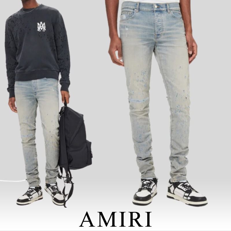 AMIRI Shotgun Distressed スキニージーンズ Blue (AMIRI/デニム