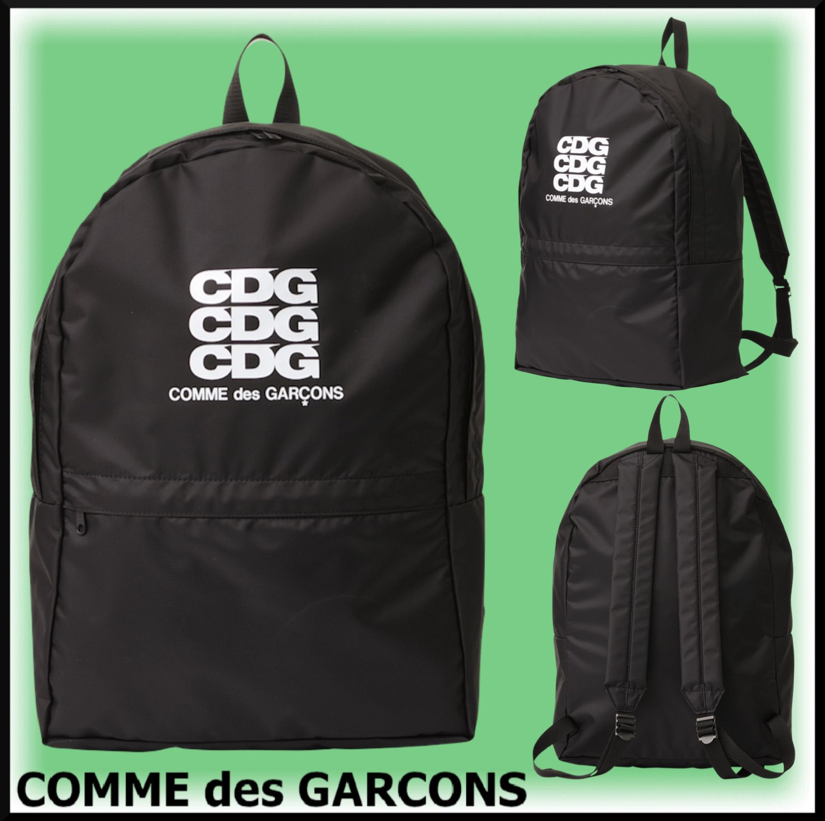 ギフトに最適☆COMME des GARCONS CDG BACK PACK☆シンプル ロゴ