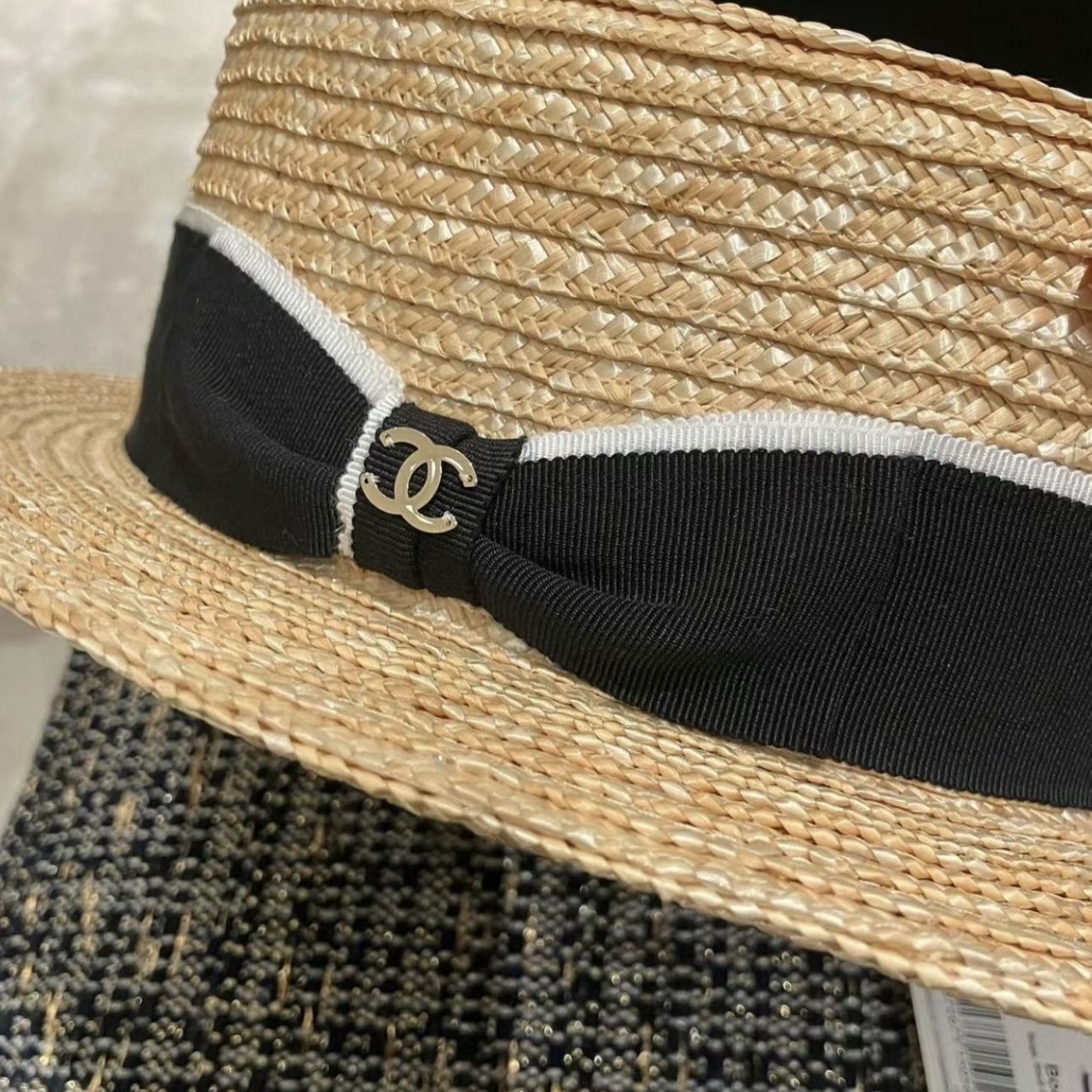 お洒落に日焼け対策♪】CHANEL ハット 麦わら帽子 カンカン帽 (CHANEL