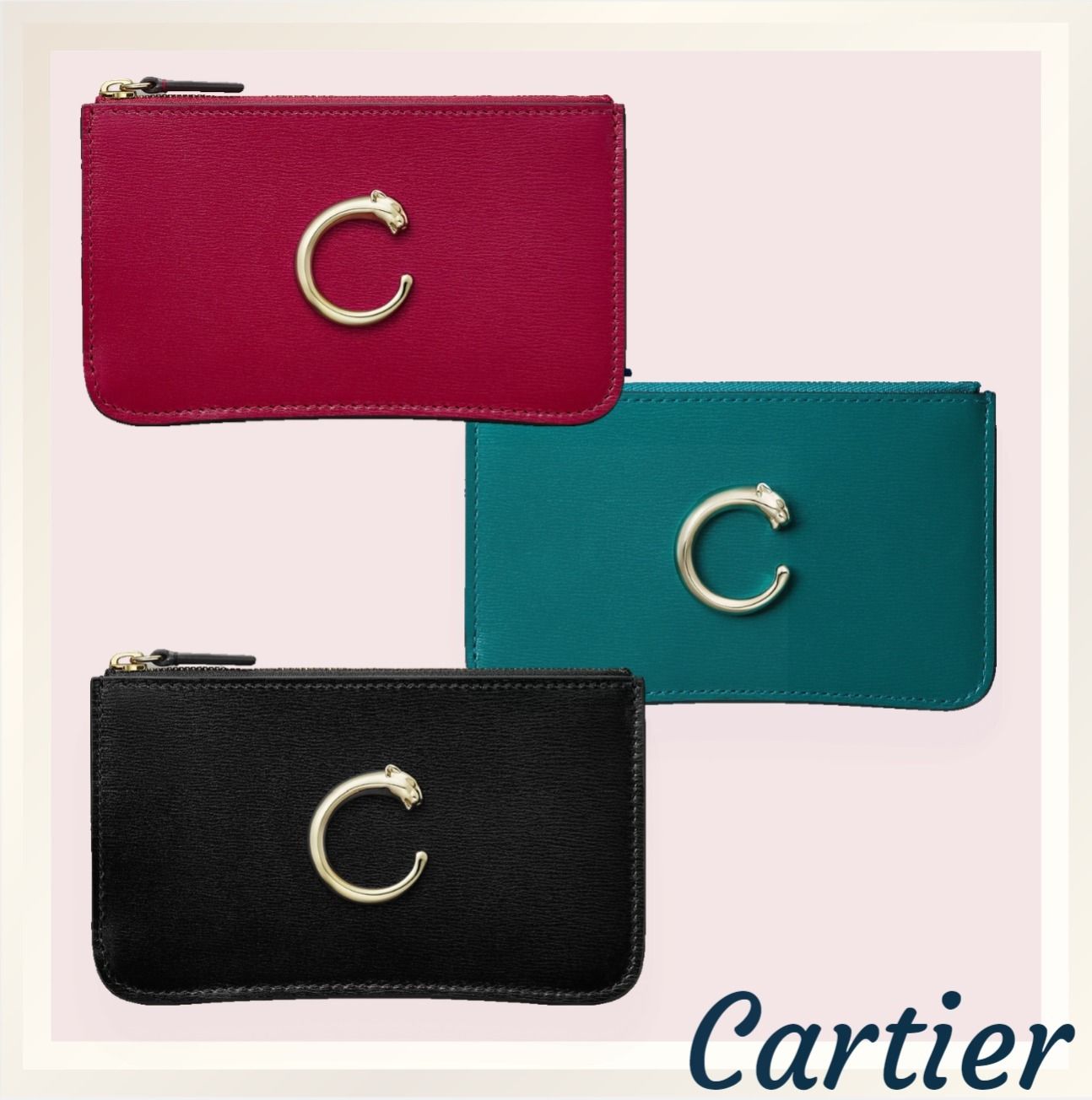 フラグメントケース☆ZIPPED CARD HOLDER, PANTHERE DE CARTIER