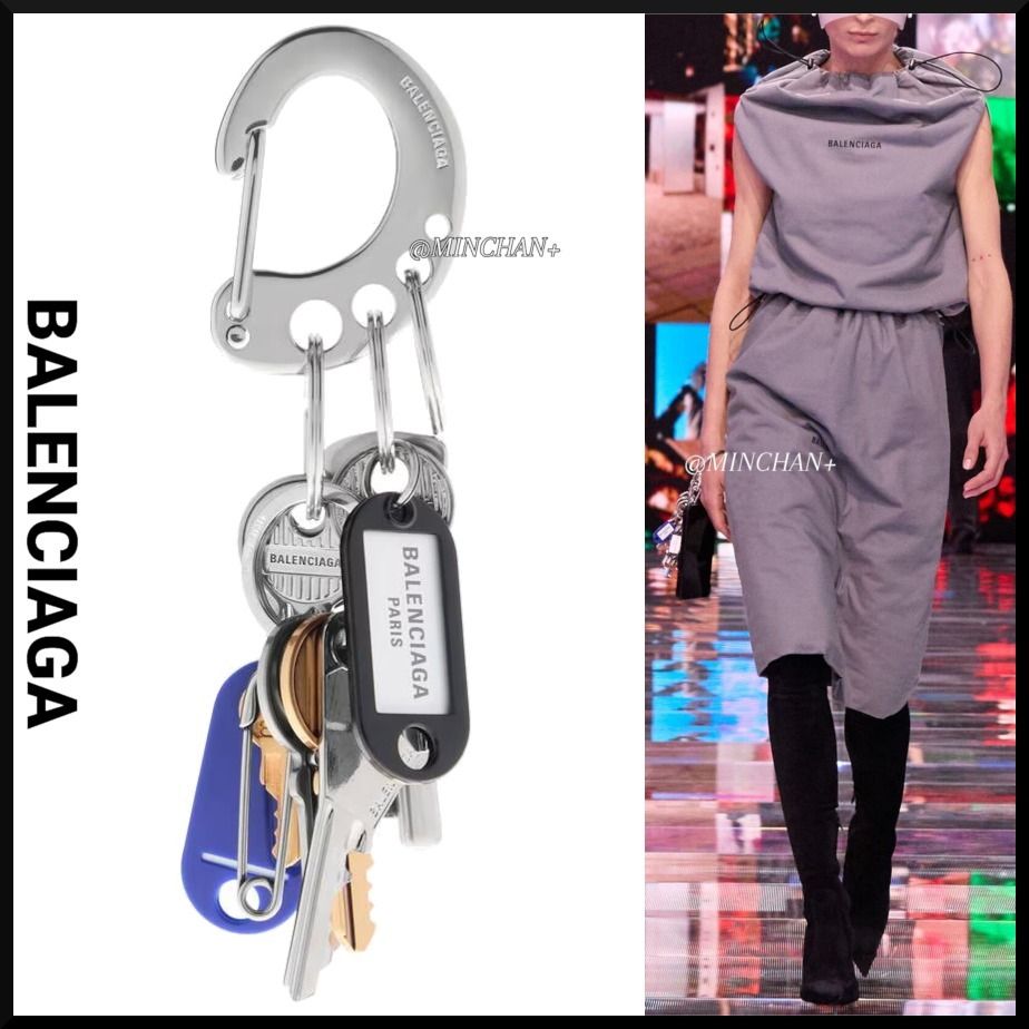 BALENCIAGA】Old School バッグ チャーム キーリング (BALENCIAGA