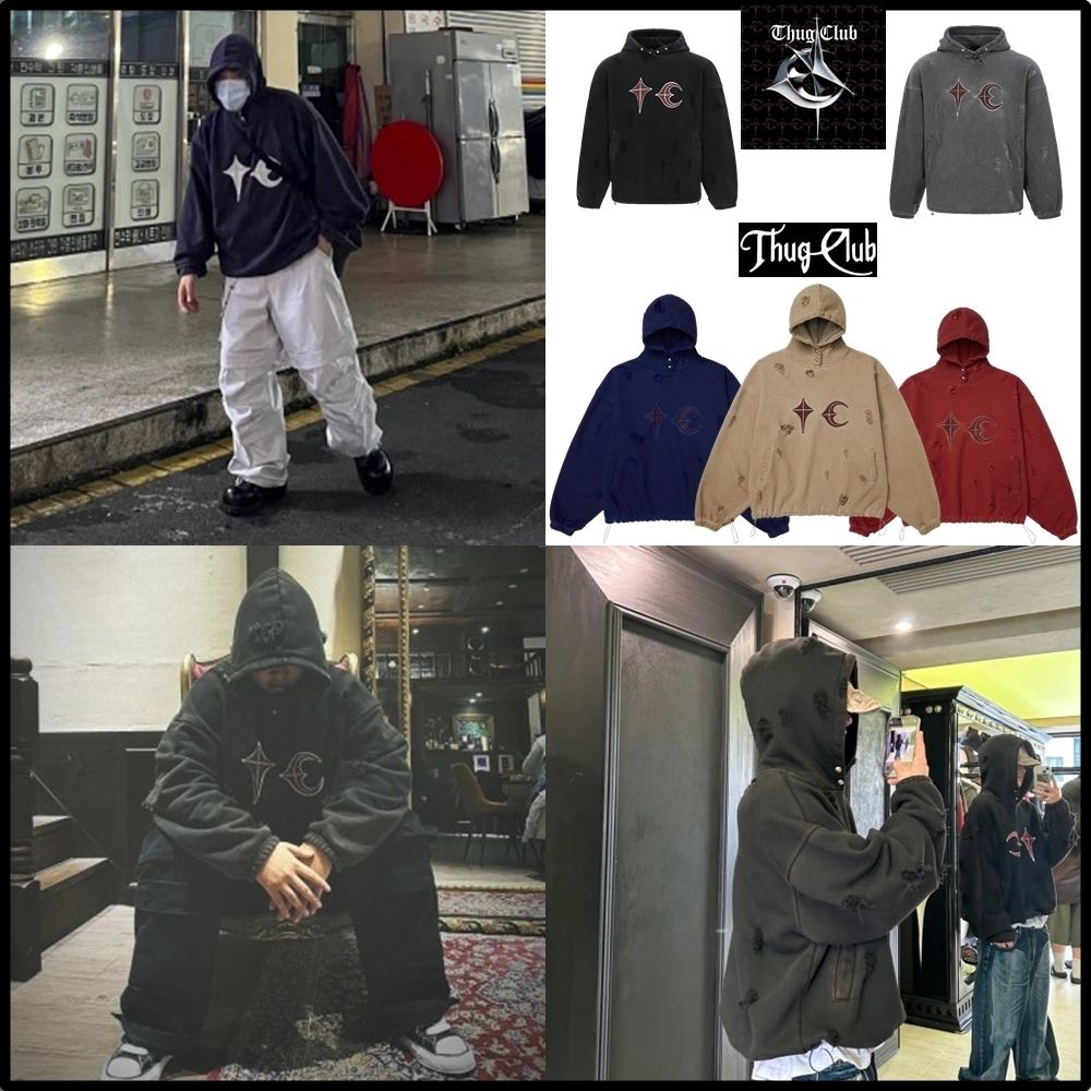 THUG CLUB】Thug Club Rock Hoodie☆韓国大人気ブランド☆ (Thug Club