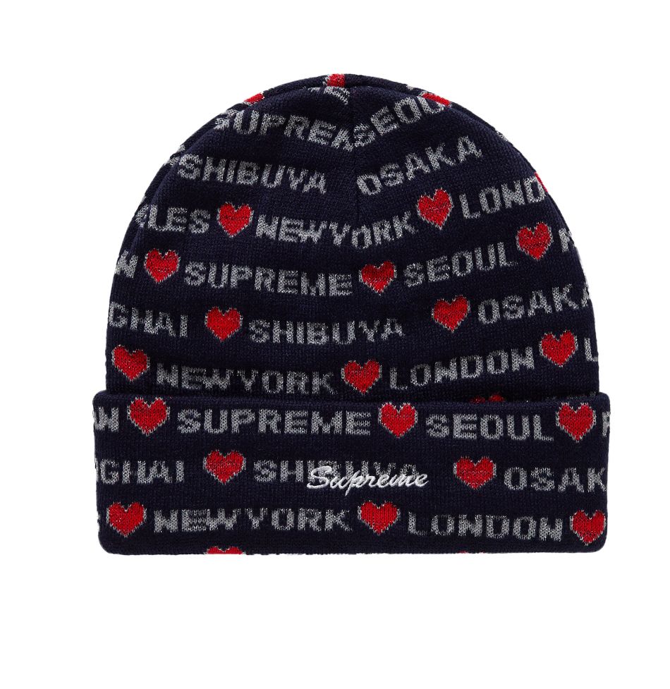 ☆24AW WEEK1☆Supreme Hearts Beanie (Supreme/ニットキャップ