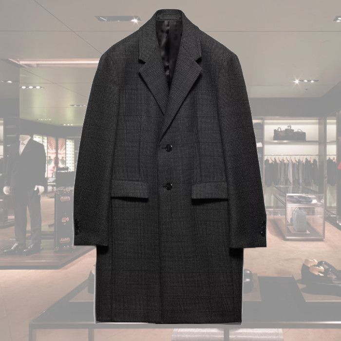 2024AW】シングルブレスト ウール コート◇プラダ◇ (PRADA/チェスター