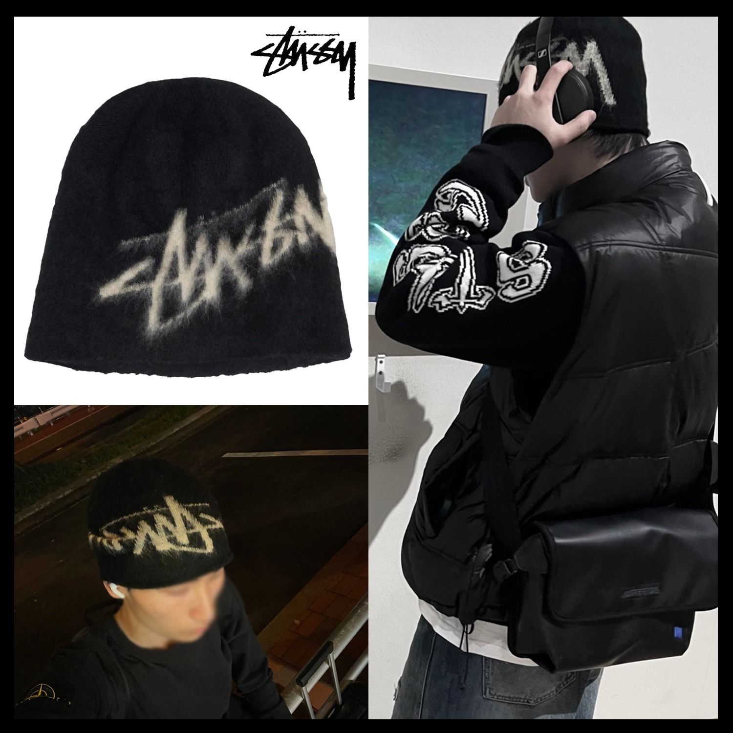 Stussy】Brushed Out Stock Skullcap Beanie☆男女共用/追跡付 (STUSSY
