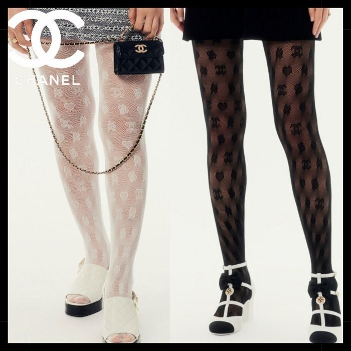 ◇透け感がキュートでセクシー◇CHANEL タイツ (CHANEL/タイツ