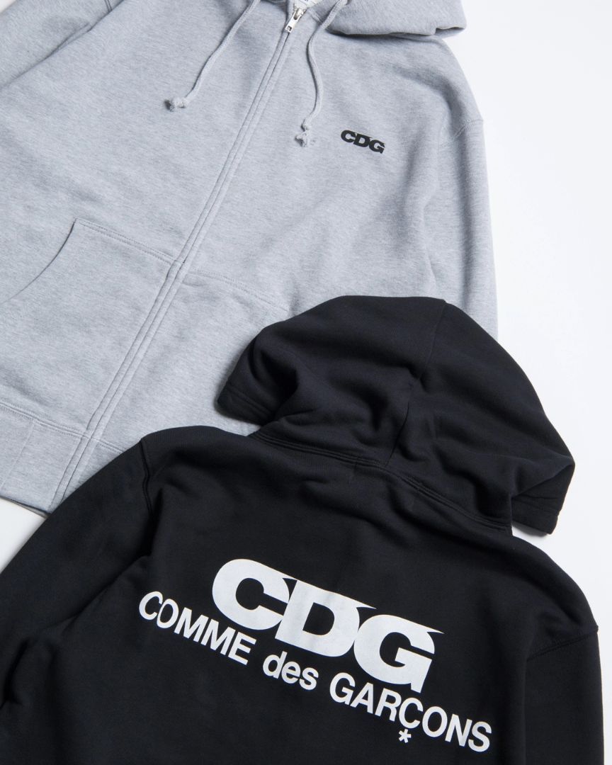 COMME des GARCONS】CDG FULL ZIP HOODED SWEATSHIRT (COMME des