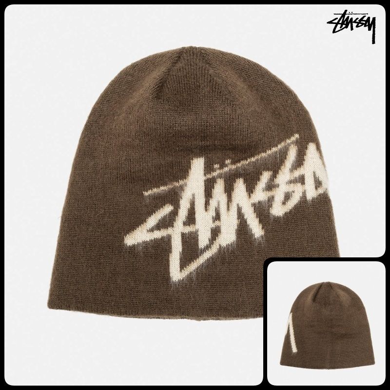 ステューシー】Stussy Brushed Out Stock Skullcap Beanie (STUSSY