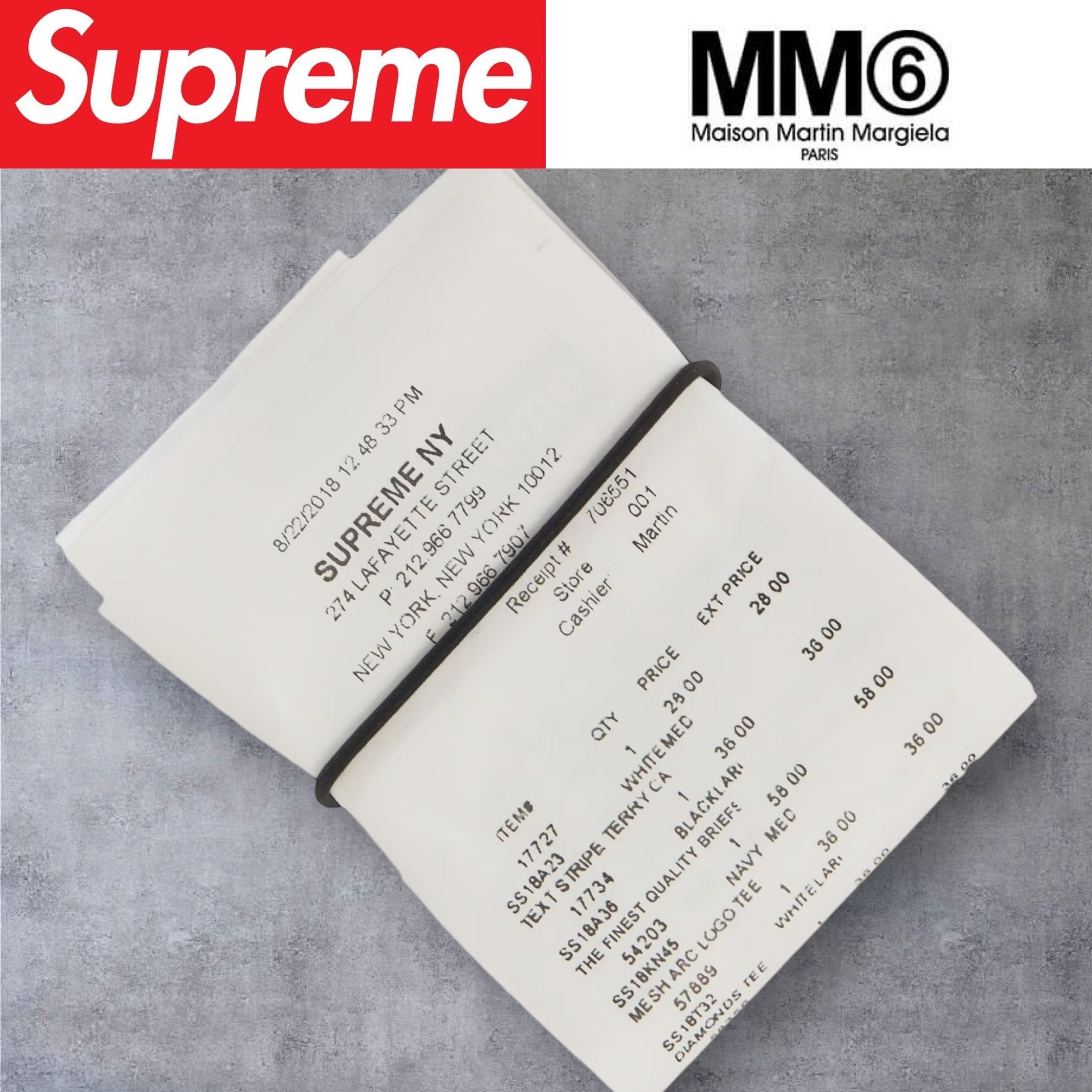 2024SS】Supreme MM6 Receipt Wallet (Supreme/折りたたみ財布