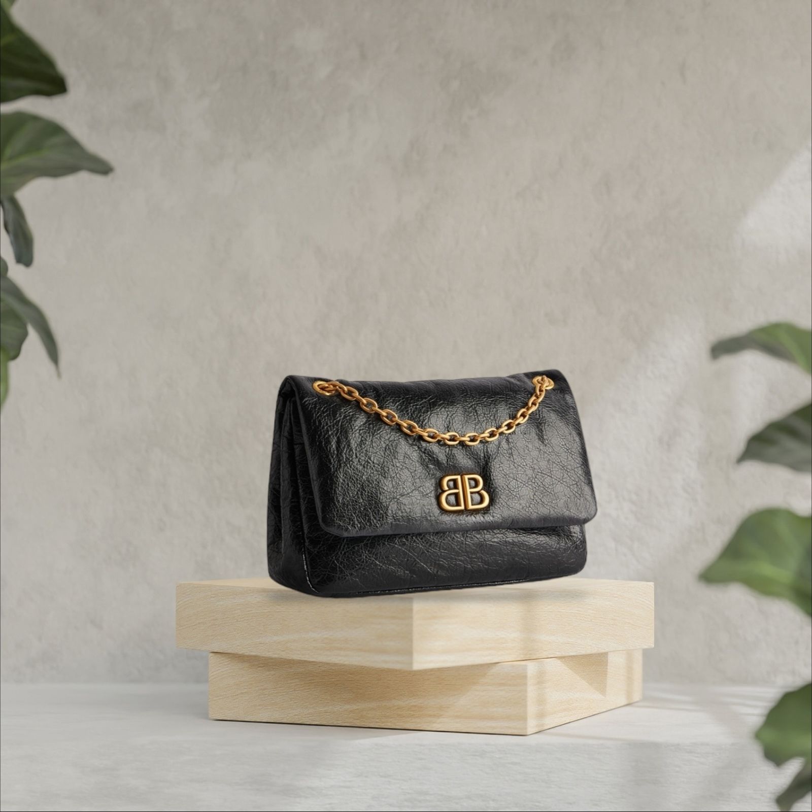 BALENCIAGA＊MONACO MINI BAG レザー ミニバッグ＊送料込 (BALENCIAGA