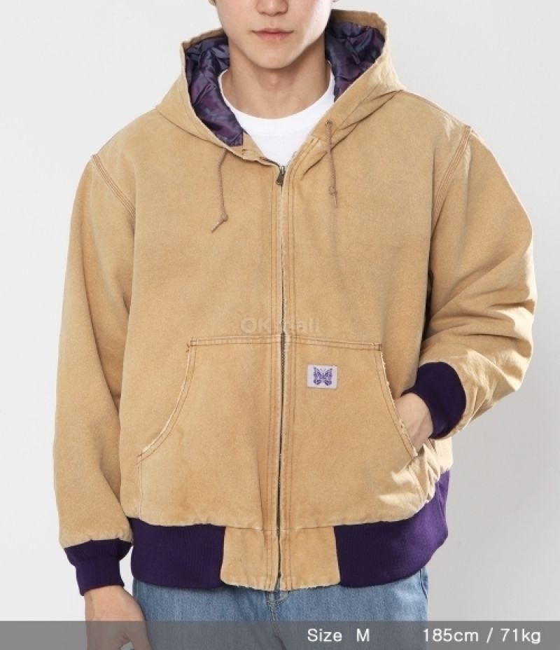 NEEDLES｜JACKETS (Zipped Work Hoody - 16oz Cotton Canvas (Needles