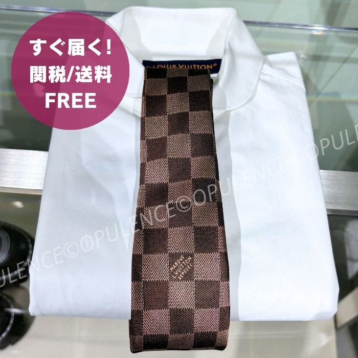 LOUIS VUITTON ルイヴィトン 人気 ロゴ ネクタイ ダミエ ポップ (Louis
