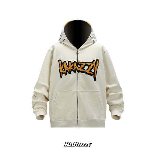 Kakazzy】Full Zip Hoodie Khaki (パーカー・フーディ) 102869474【BUYMA】