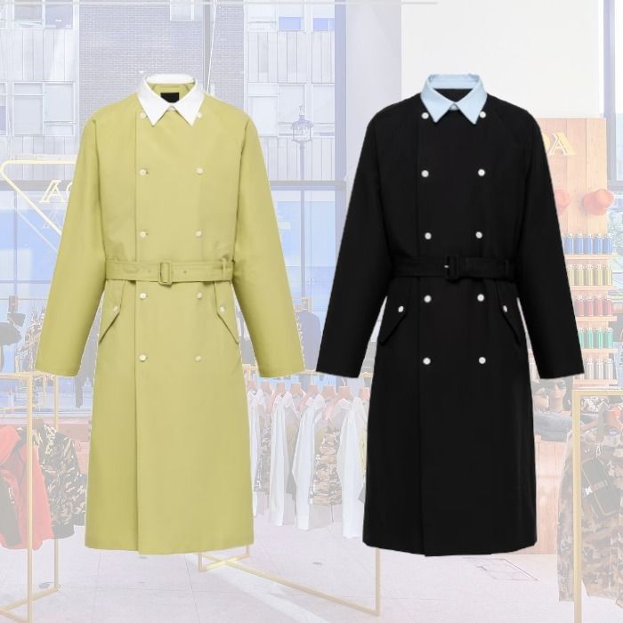 24SS】新作 コットン レインコート ◇プラダ◇全2色◇人気 (PRADA