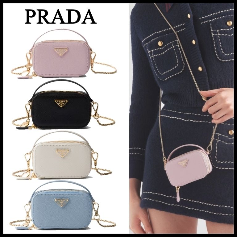 PRADA】プラダ サフィアーノレザー ミニポーチ (PRADA/ショルダー