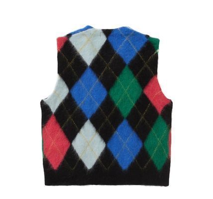 24SS Week1 立ち上げ Supreme BRUSHED ARGYLE ZIP UP VEST (Supreme