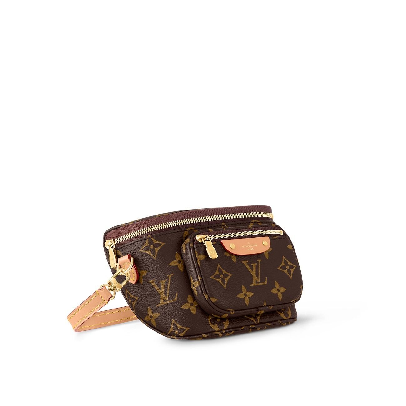 新作*LV*モノグラムダブルストラップ付ミニバムバッグ M82335 (Louis