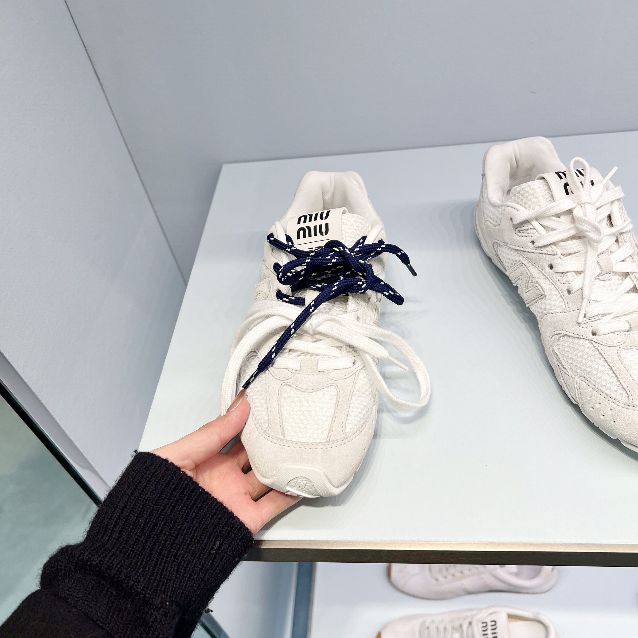 ☆MIUMIU x New Balance☆ 530 SL スエードxメッシュ スニーカー