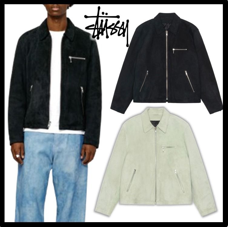 ☆関税込☆Stussy☆BING JACKET SUEDE☆ (STUSSY/ジャケットその他