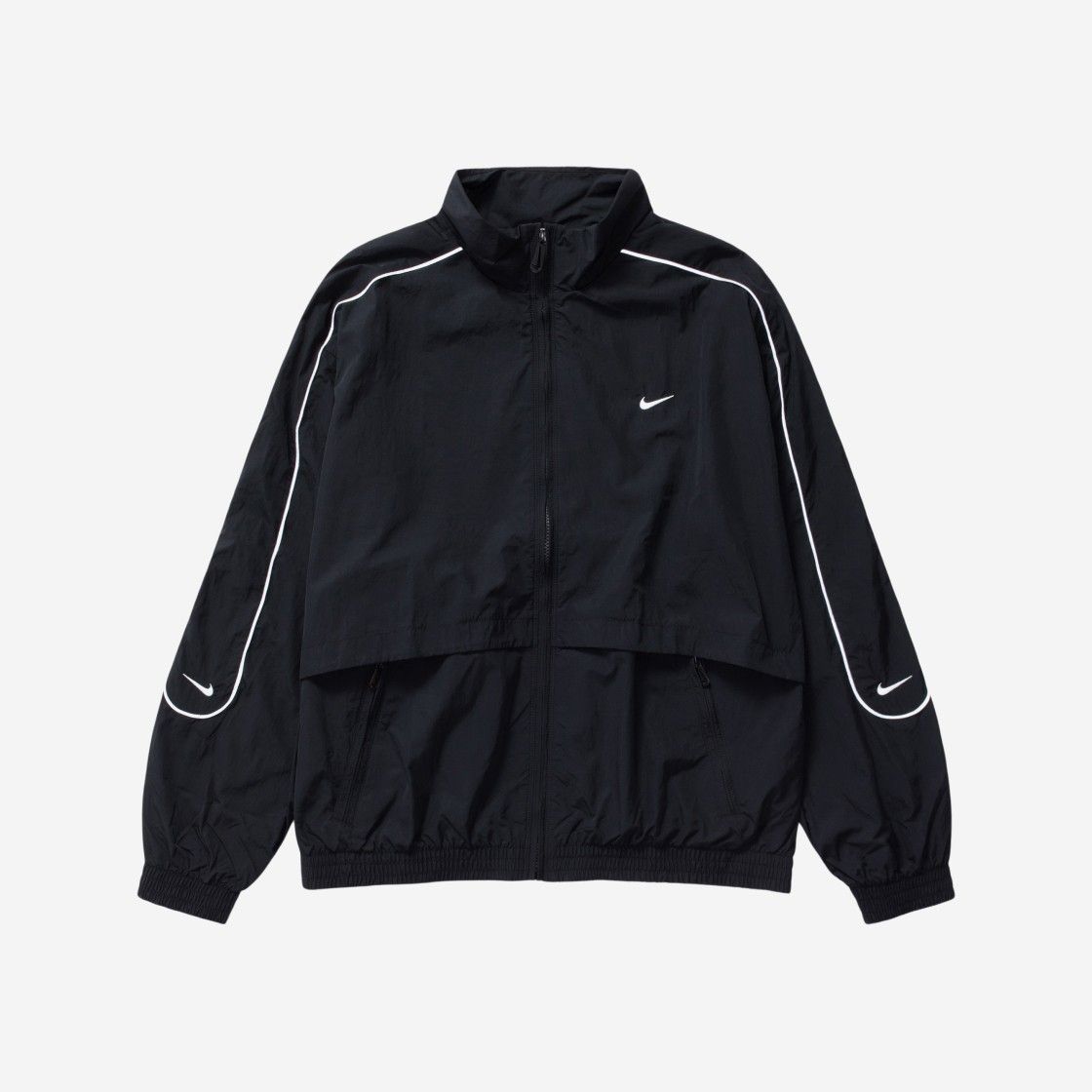 NIKE】NSW SOLO SWOOSH WOVEN TRACK JACKET BLACK (ASIA) (Nike
