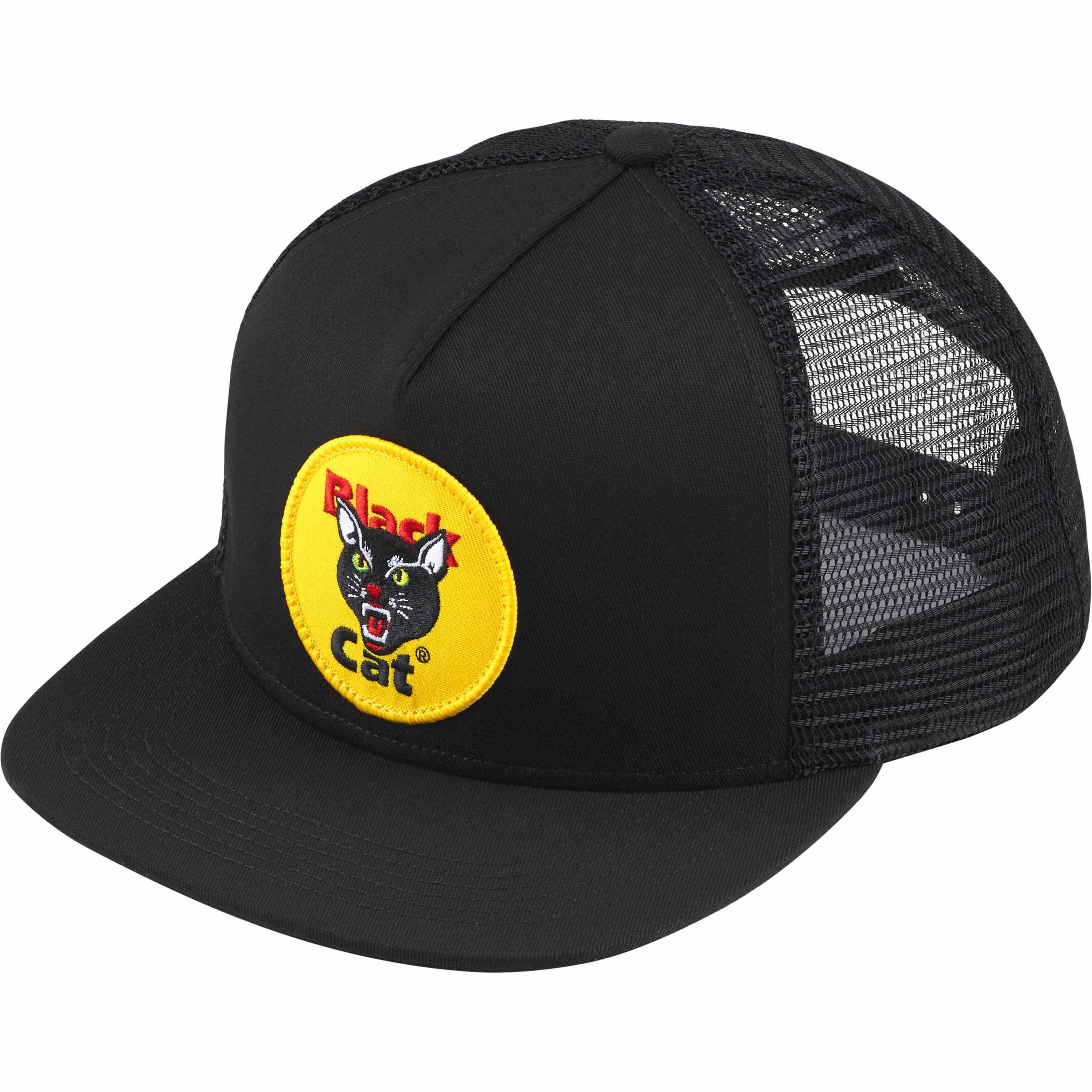 Supreme BLACK CAT MESH BACK 5-PANELシュプリームキャップ (Supreme