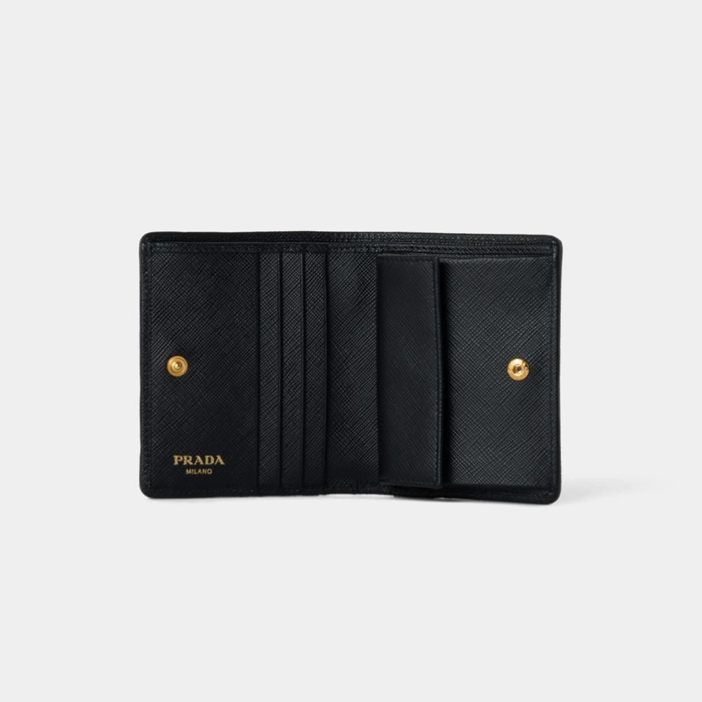 セール価格☆PRADA ナイロンxサフィアーノ 二つ折り財布 1MV204 (PRADA