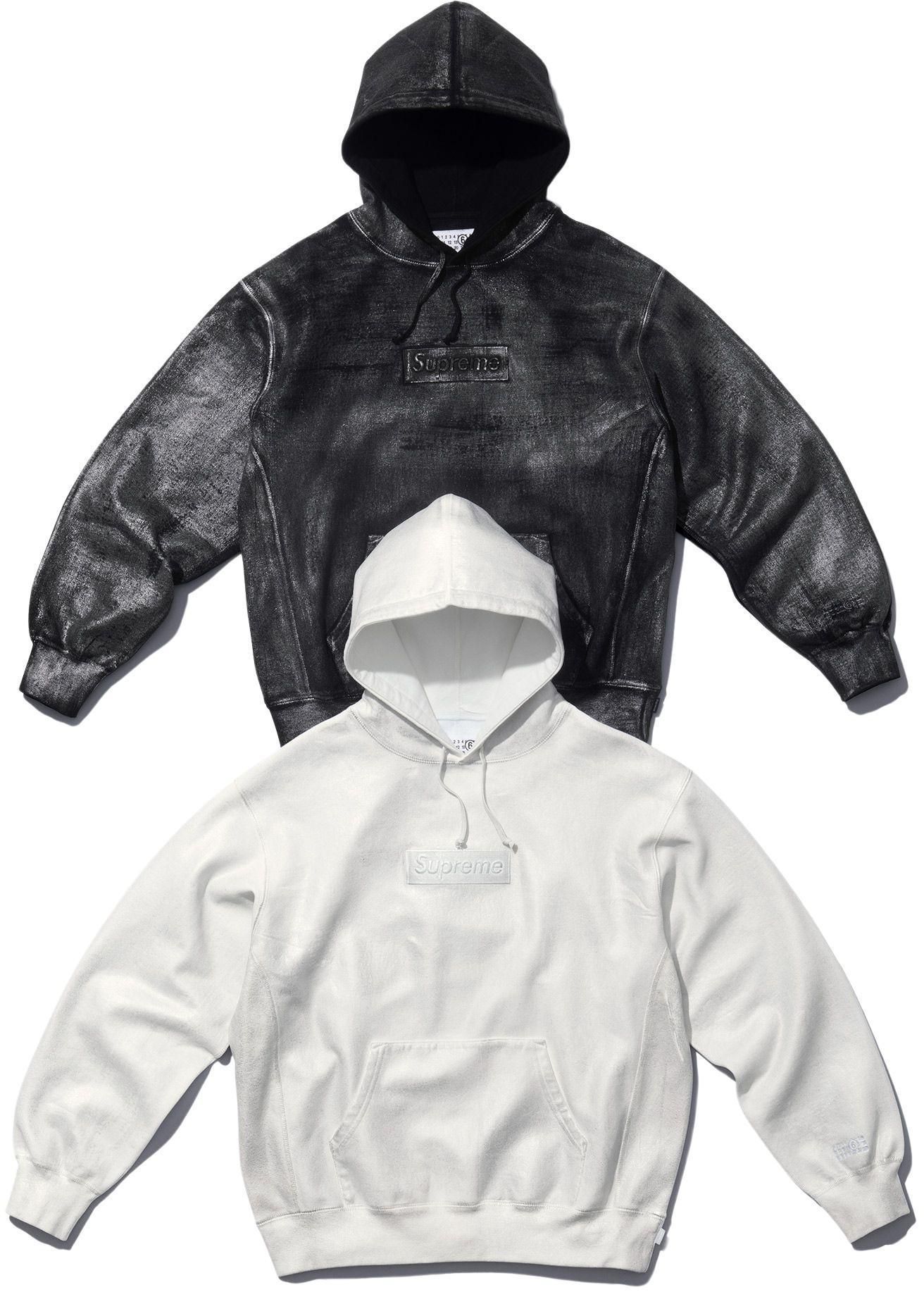 Supreme MM6 Maison Margiela Foil Box Logo Hooded Sweatshirt