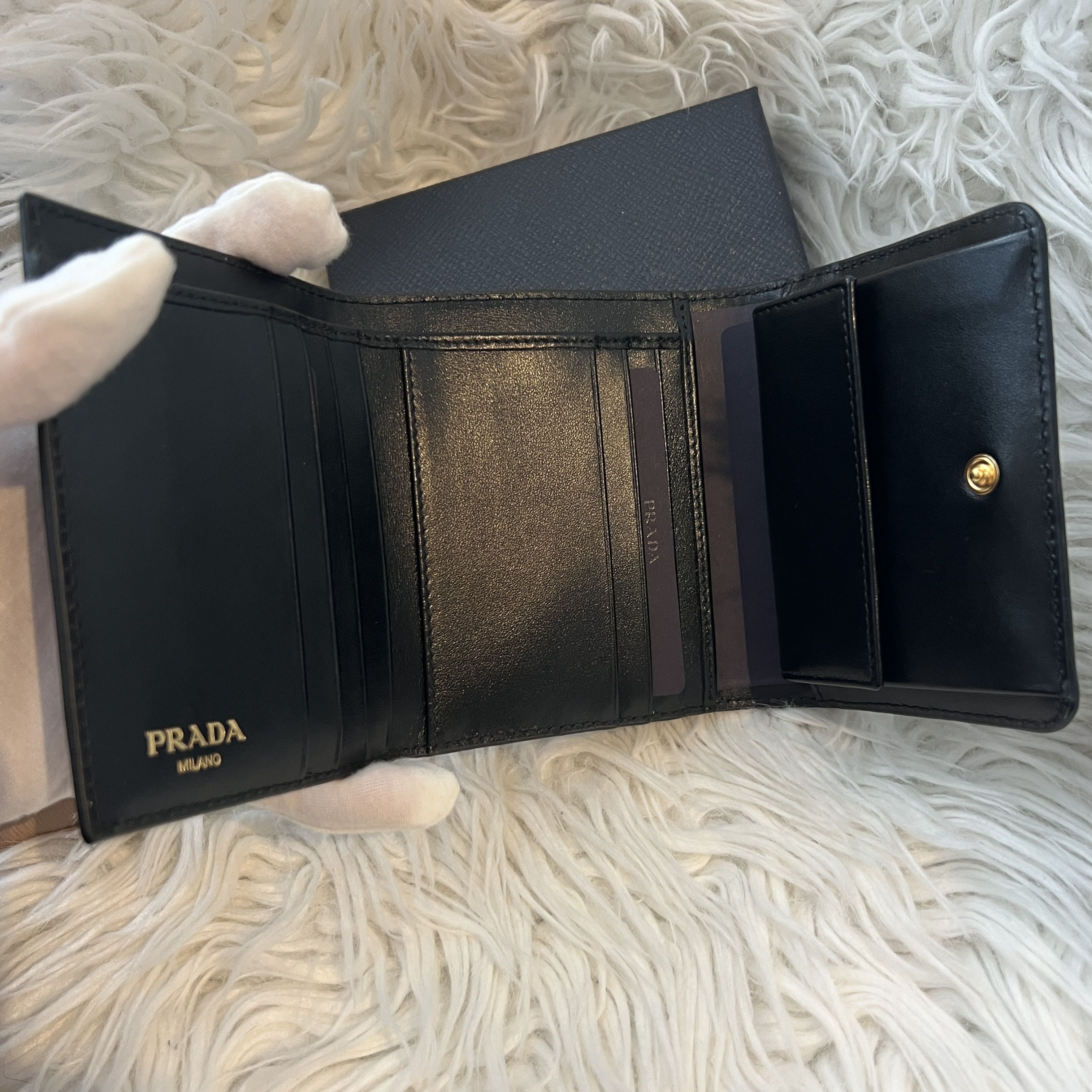 セール】PRADA プラダ 三つ折り財布 1MH176 (PRADA/折りたたみ財布
