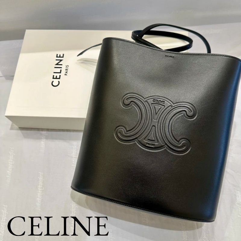 CELINE セリーヌ スモール バケットバッグ スムースカーフスキン