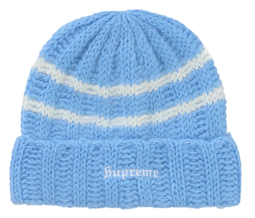 ☆24AW WEEK10☆Supreme Brushed Stripe Beanie (Supreme/ニット