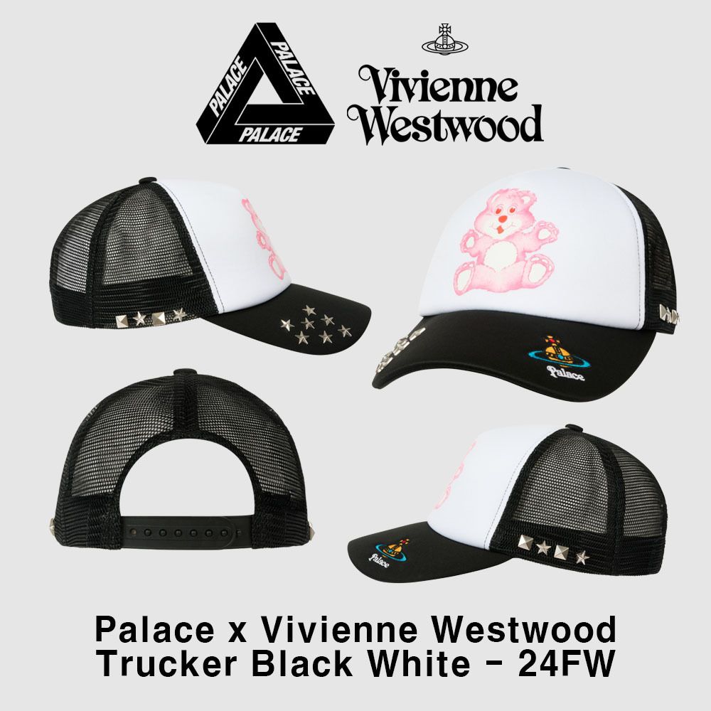 Palace x Vivienne Westwood】24FW Trucker Black 人気 コラボ (Palace