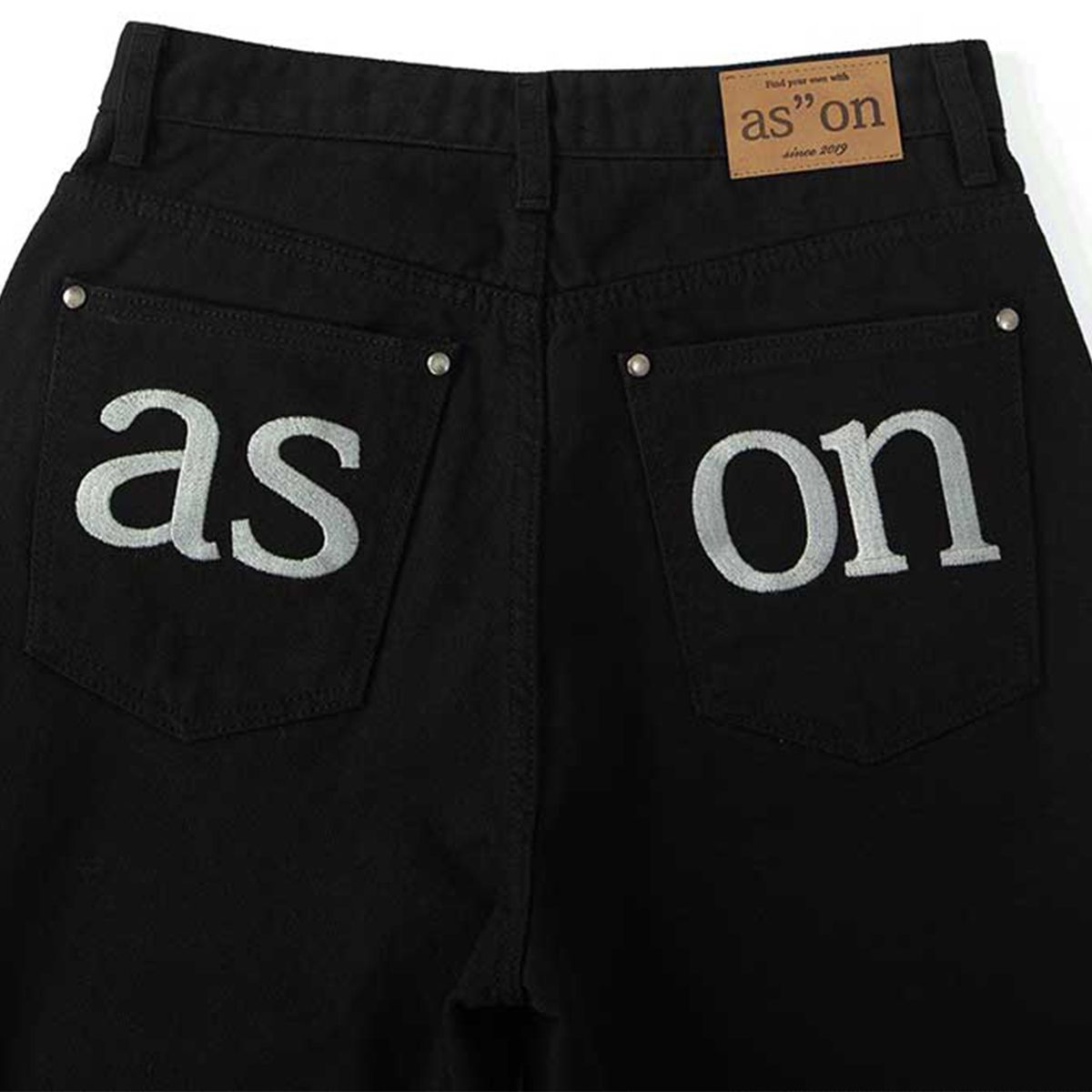 ☆as''on☆SMOG WIDE PANTS / BLACK☆正規品/韓国送料込 (as