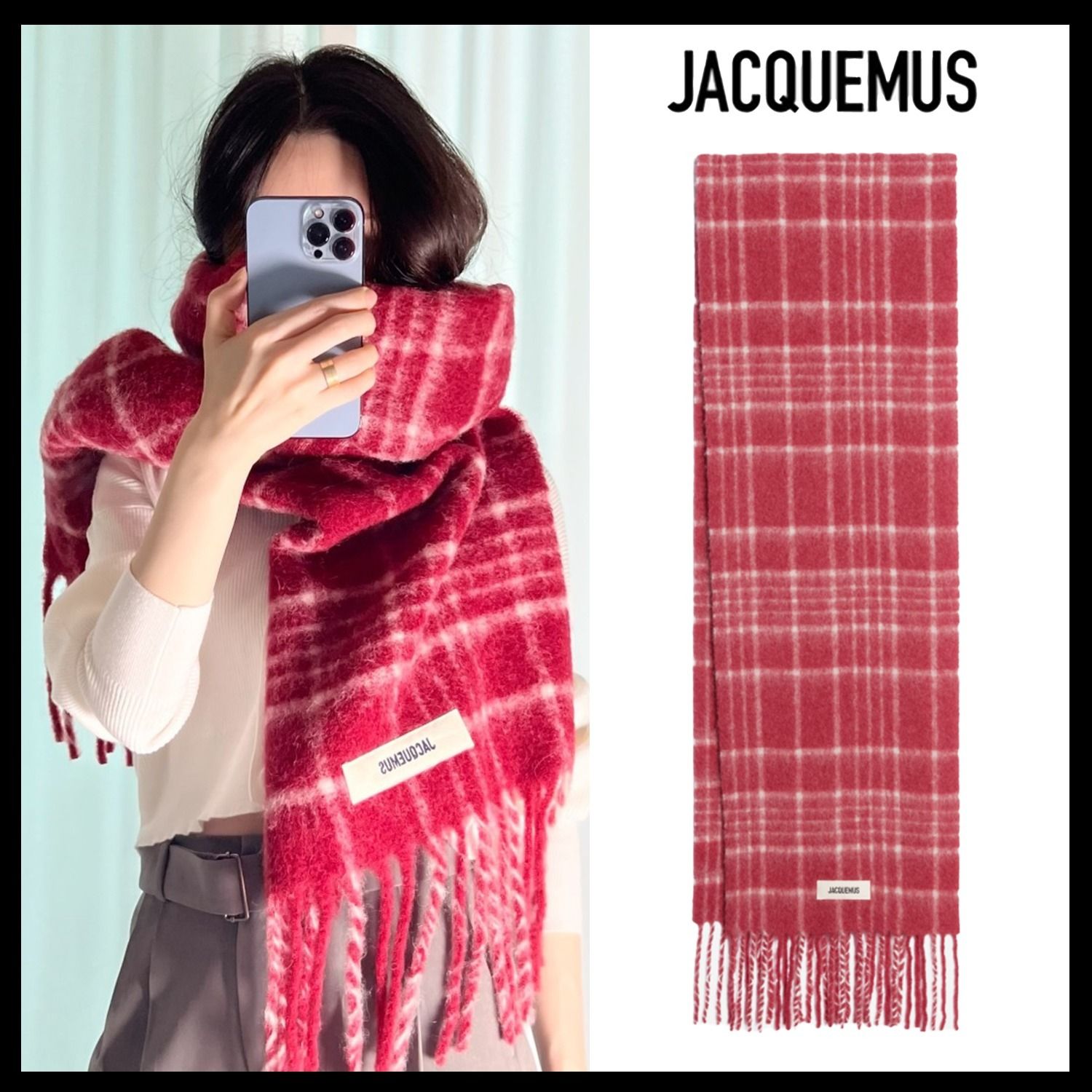 Jacquemus】L'echarpe Carro Le Chouchou マフラー /追跡付 (JACQUEMUS