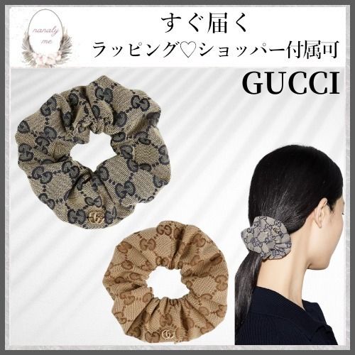 シンプルデザイン♪】グッチ シュシュ ギフトにも♡ (GUCCI/ヘア