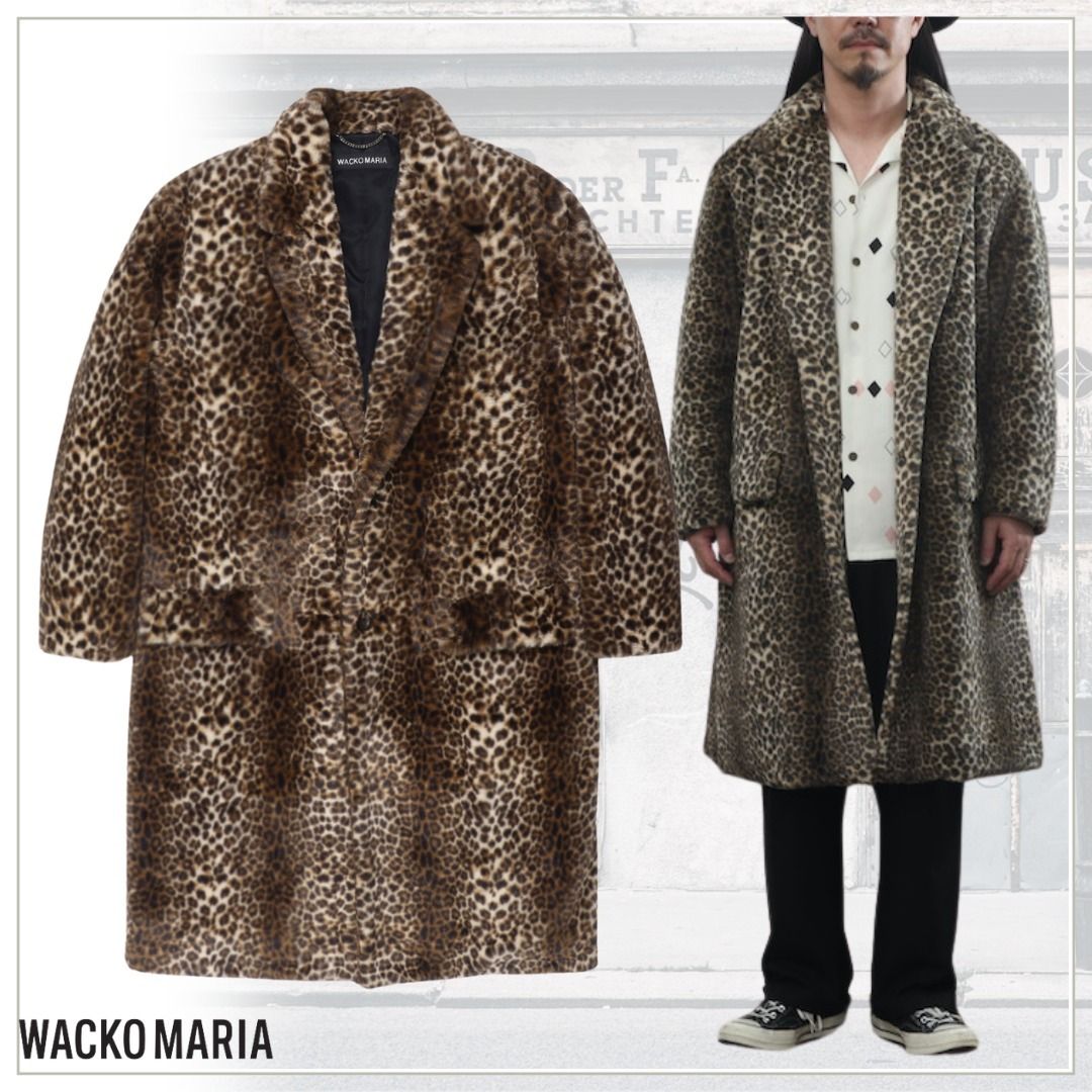 注目の的！【Wacko Maria】LEOPARD FUR CHESTERFIELD COAT (WACKO