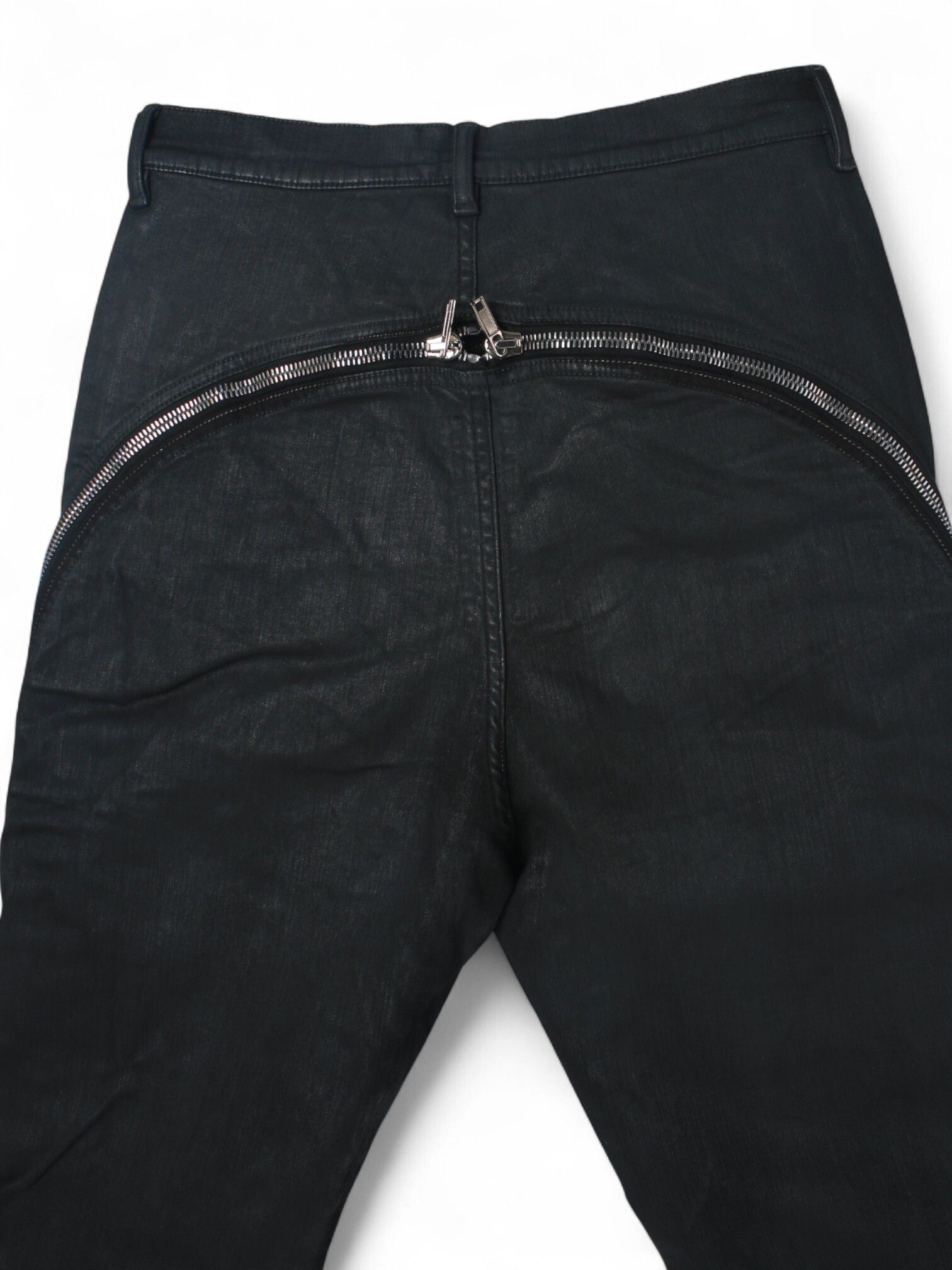 DRKSHDW | BOLAN BANANA JEANS BLACK WAX STRETCH DENIM デニム (RICK