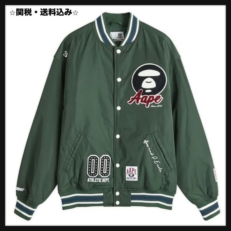 A BATHING APE] アイスホッケー バーシティジャケット (A BATHING APE