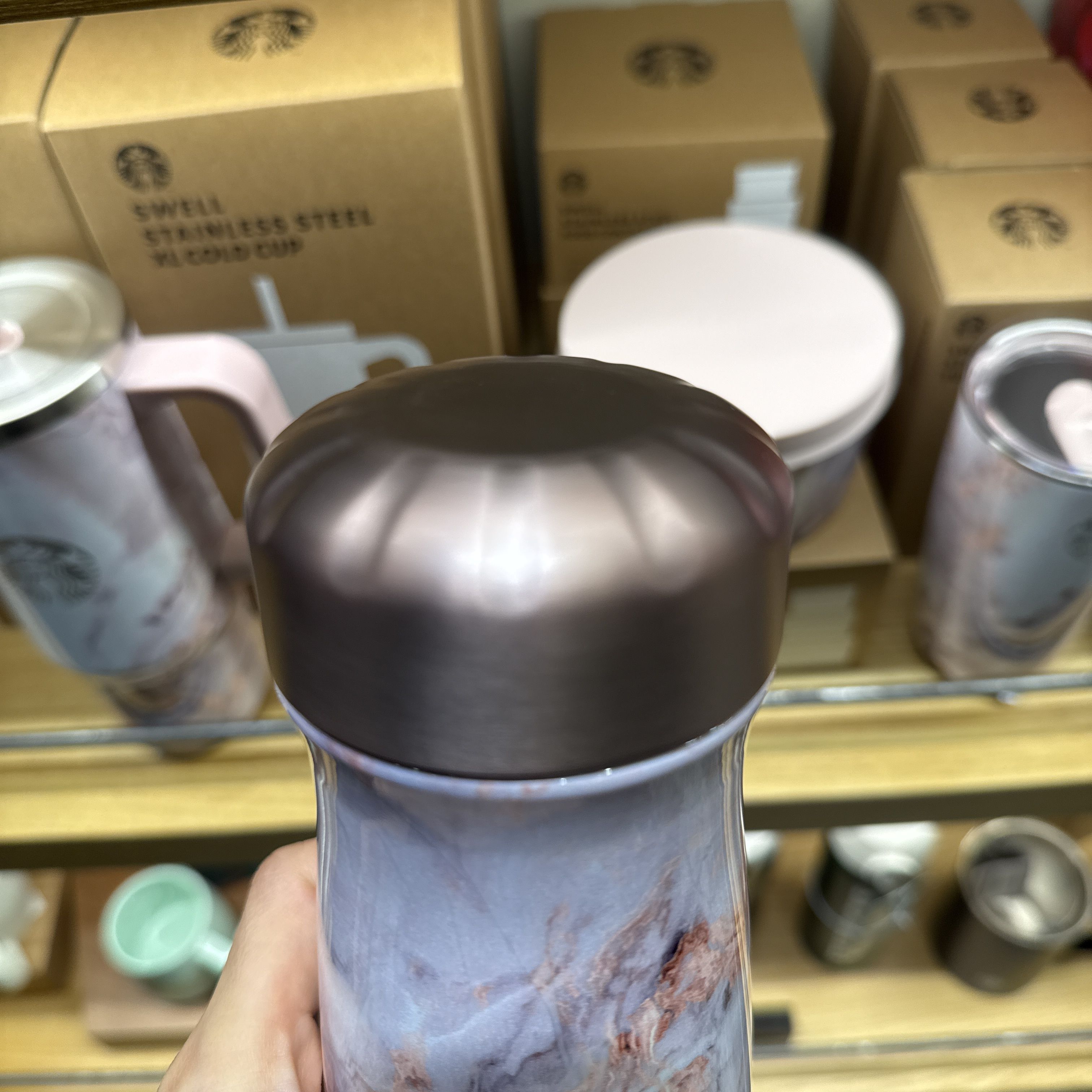 韓国スタバ】x Swell☆SS Swell Marble Travler Tumbler 591ml
