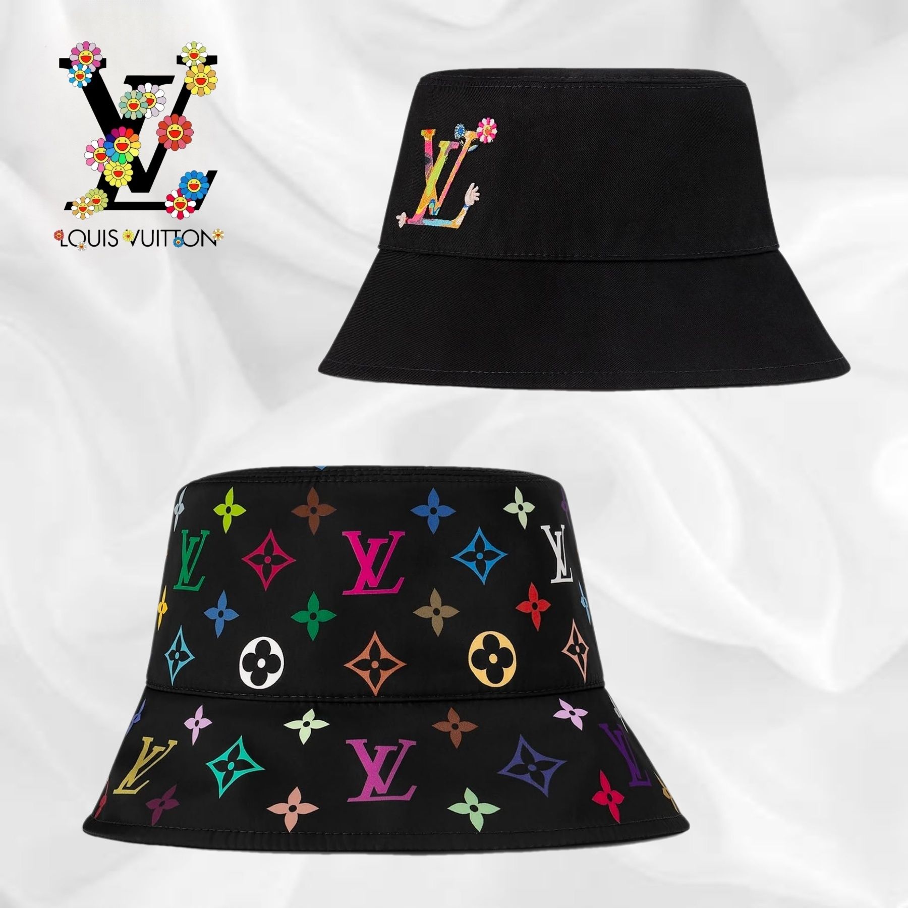 毎日被りたい♪】ルイヴィトン×村上隆 バケットハット (Louis Vuitton