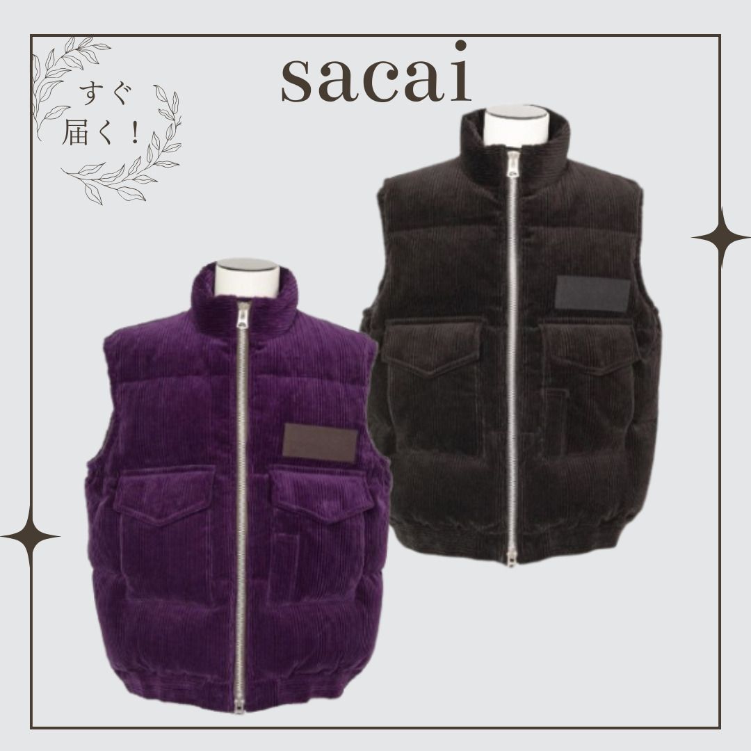 すぐ発送☆【sacai】コーデュロイ パファーベスト (sacai/ダウンベスト