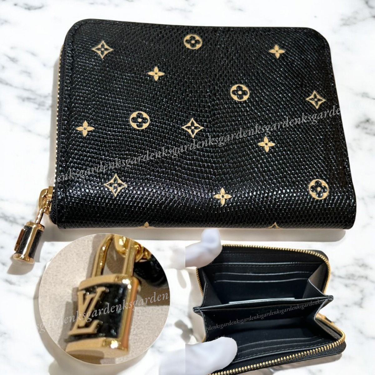 希少！すぐ届く！LV リザード ジッピー コインパース 南京錠付 (Louis