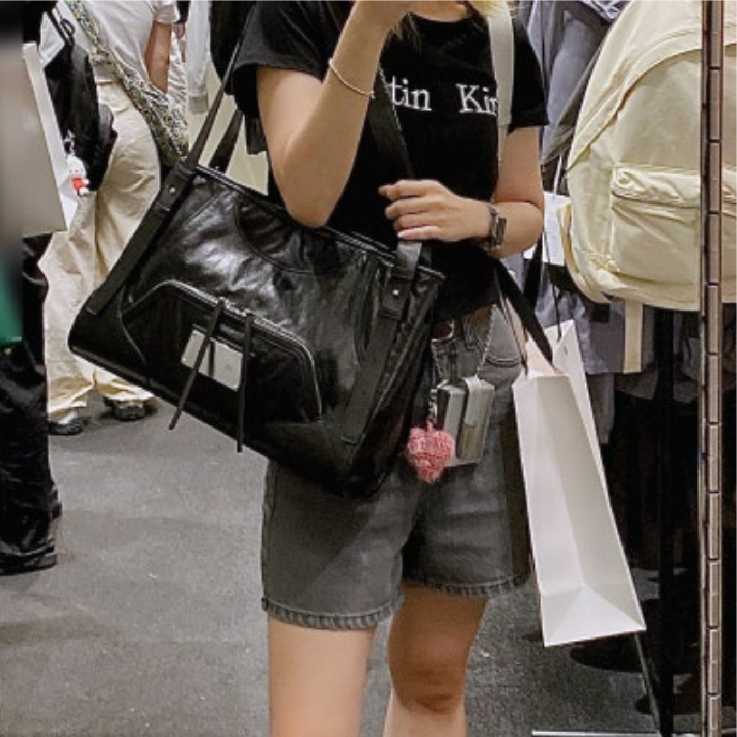 ☆ SALE!! ☆【Matin Kim】TWO WAY STRAP SQUARE BAG (Matin Kim