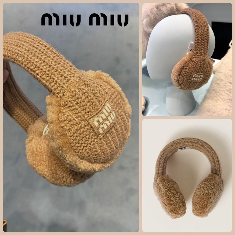 日本未入荷☆】【SALE】 MIUMIU もこもこで可愛い♪イヤーマフ (MiuMiu